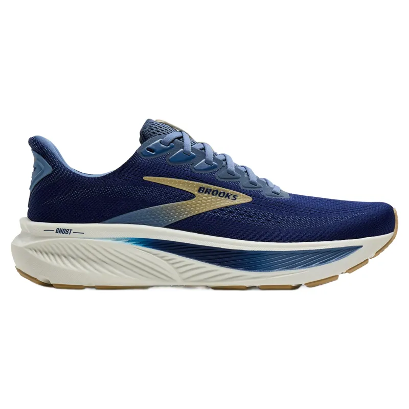 Brooks Ghost 17 Men Running Shoes - Beacon Blue/Moonlight/Starfish