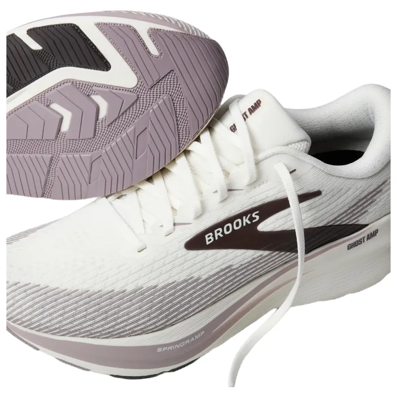 Brooks Ghost Amp Men's Running Shoes - Coconut/Purple Dove-6