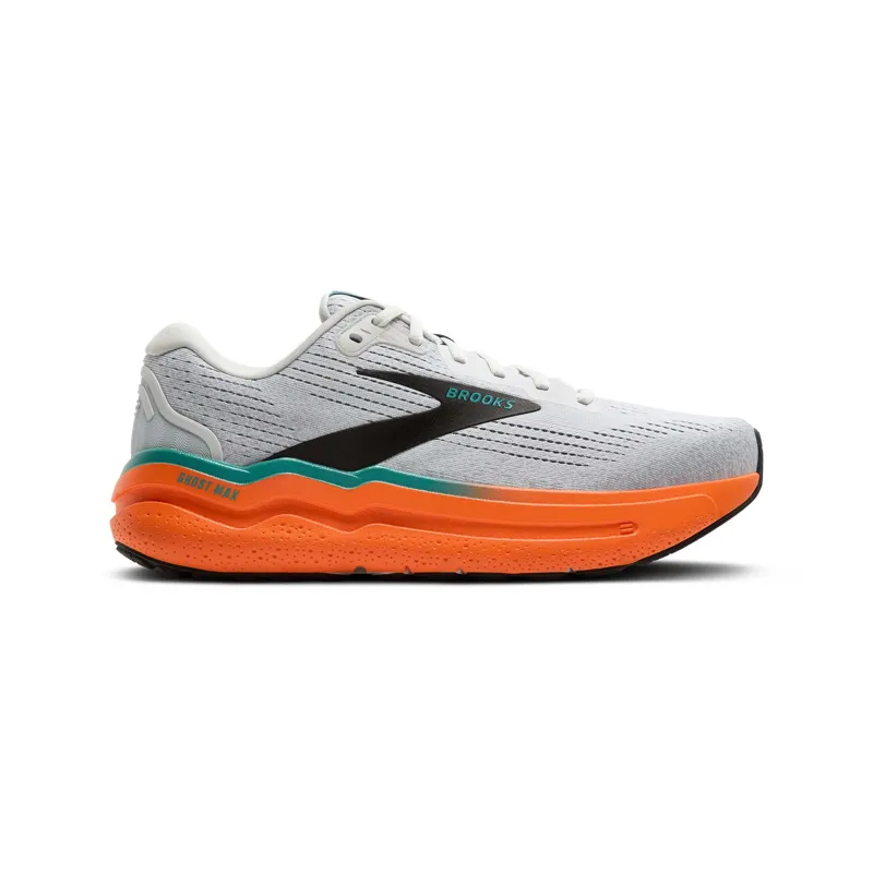 Brooks Ghost Max 2 Men's Running Shoes - Oyster Mushroom/Orange