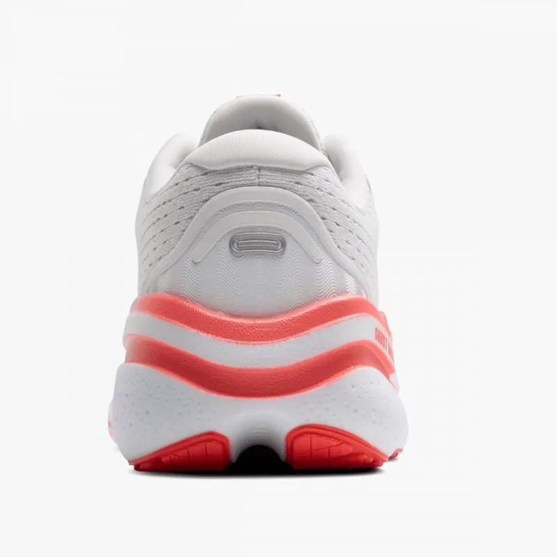Brooks Ghost Max 2 Women's Running Shoes - White/Hot Coral-4