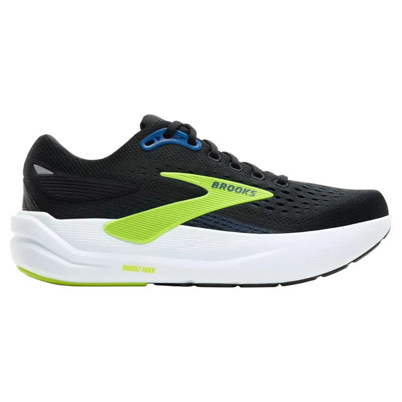 Brooks Ghost Max 3 Men's Running Shoes - Black/Navy/Acid Lime