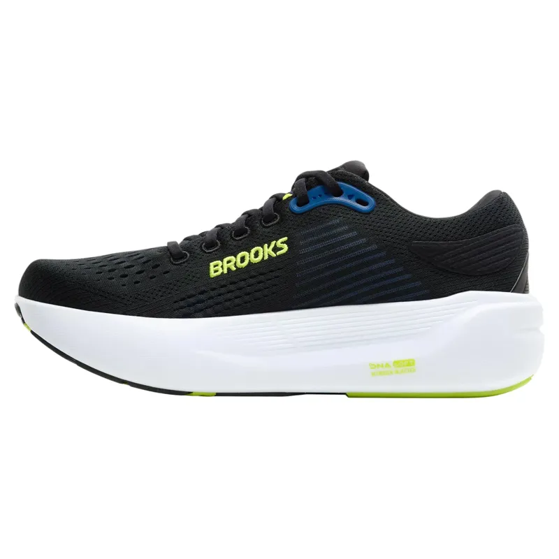 Brooks Ghost Max 3 Men's Running Shoes - Black/Navy/Acid Lime-1
