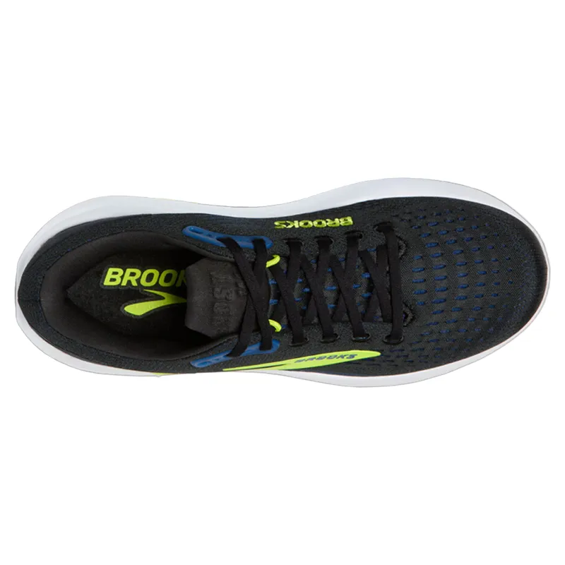 Brooks Ghost Max 3 Men's Running Shoes - Black/Navy/Acid Lime-2