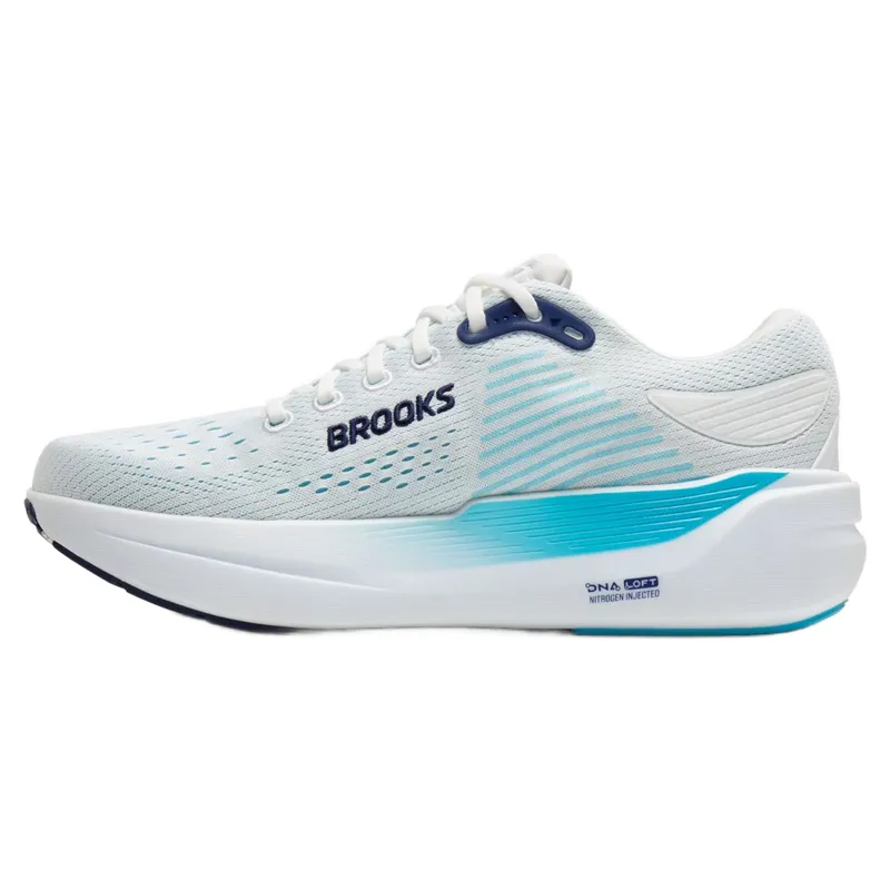 Brooks Ghost Max 3 Men's Running Shoes - Bright White/Beacon Blue/Teal-1