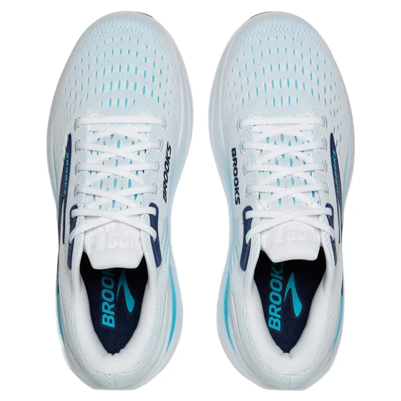 Brooks Ghost Max 3 Men's Running Shoes - Bright White/Beacon Blue/Teal-3
