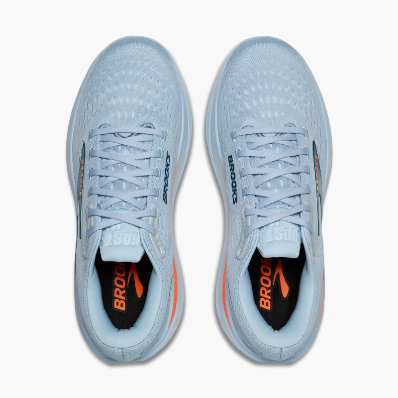 Brooks Ghost Max 3 Men's Running Shoes - Skyway/Blue/Orange-3