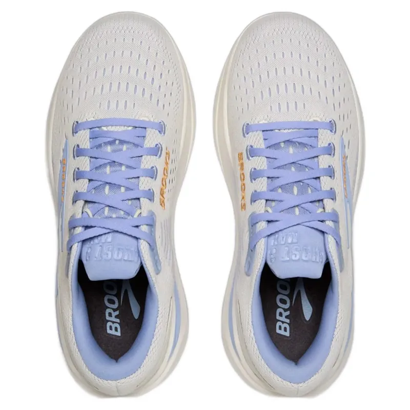 Brooks Ghost Max 3 Women's Running Shoes - Coconut/Blue Heron/Orange-2