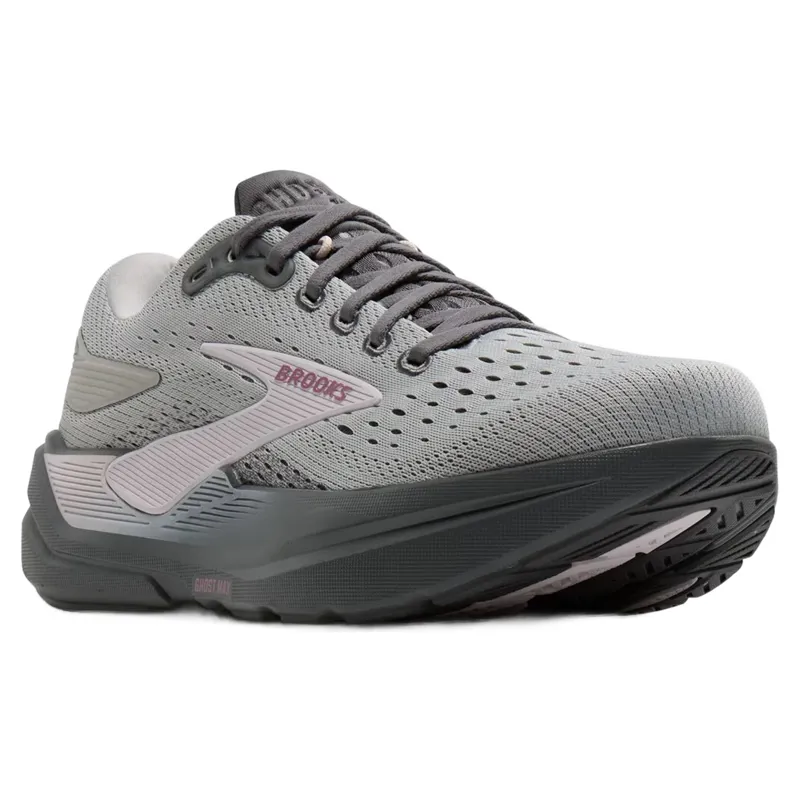 Brooks Ghost Max 3 Women's Running Shoes - Harbour Mist/PoppySeed/Pink-2