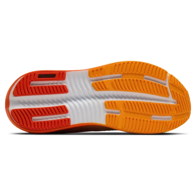 Brooks Ghost Max 4 Men's Running Shoes - White/Orange/Red-5