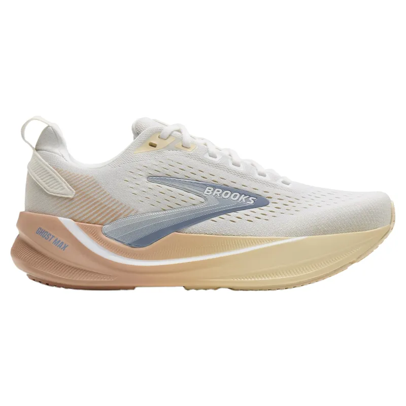 Brooks Ghost Max 4 Women's Running Shoes - White/Rose