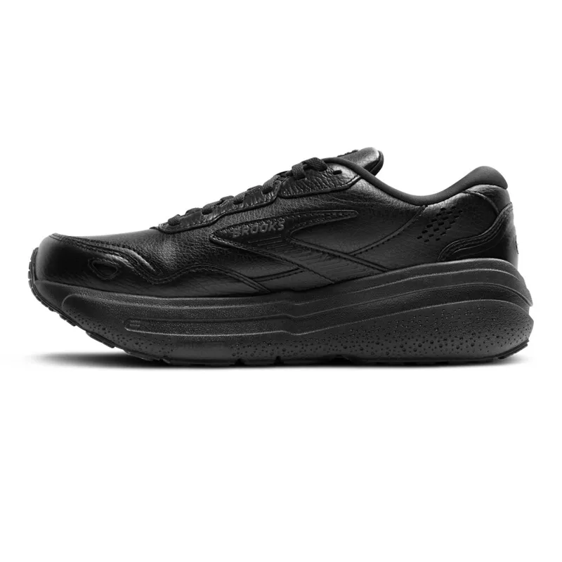 Brooks Ghost Max Leather Men's Walking Shoes - Black/Black-1
