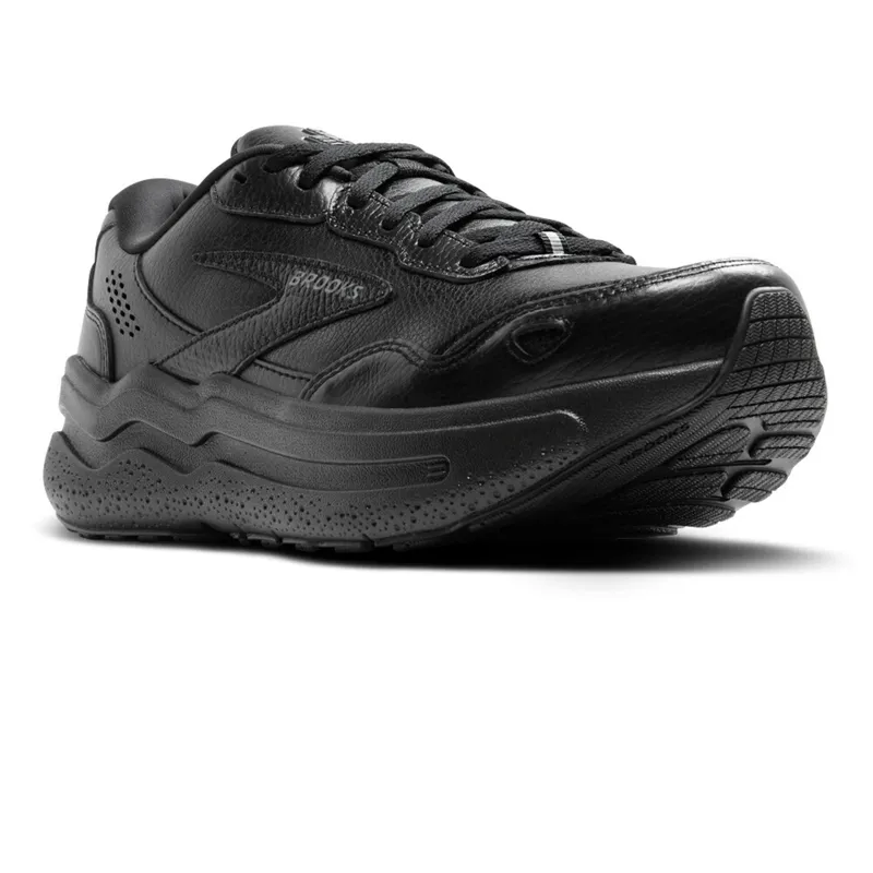 Brooks Ghost Max Leather Men's Walking Shoes - Black/Black-4