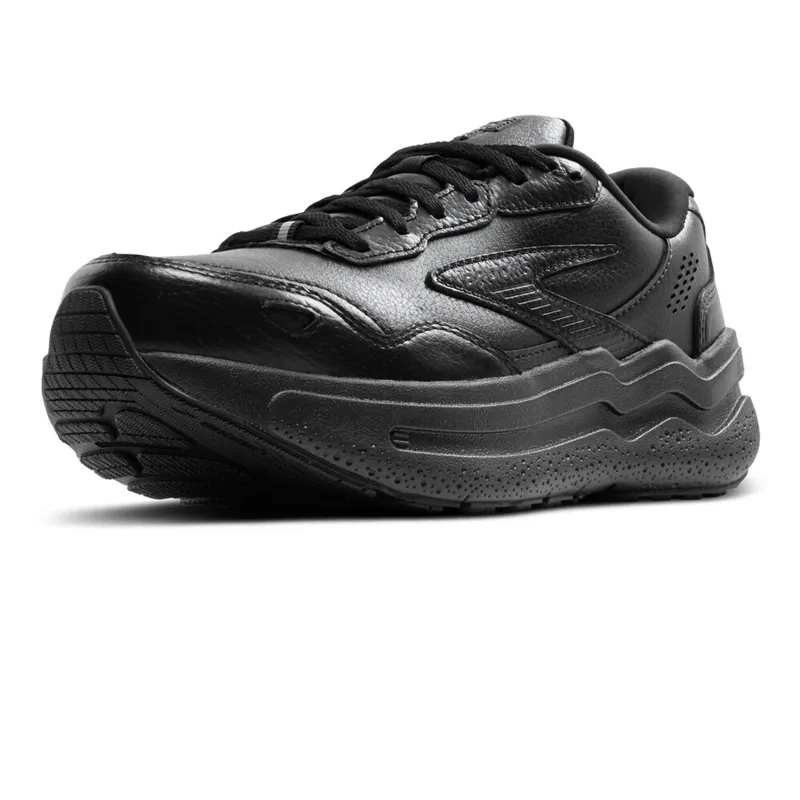 Brooks Ghost Max Leather Men's Walking Shoes - Black/Black-5