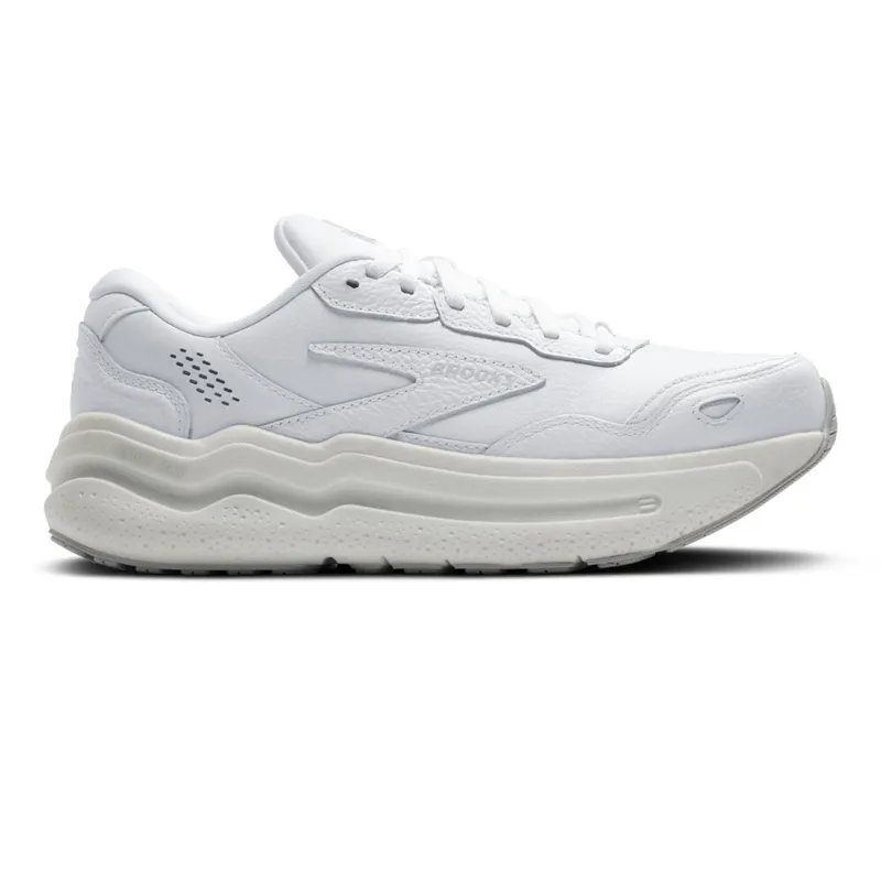 Brooks Ghost Max Leather Women's Walking Shoes - White/White