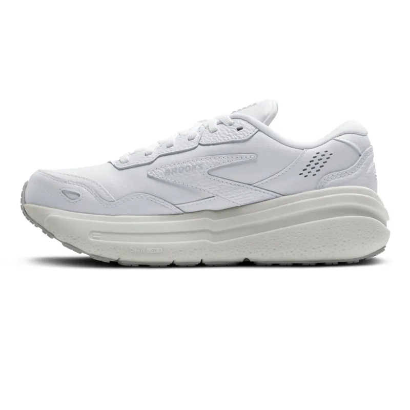 Brooks Ghost Max Leather Women's Walking Shoes - White/White-1
