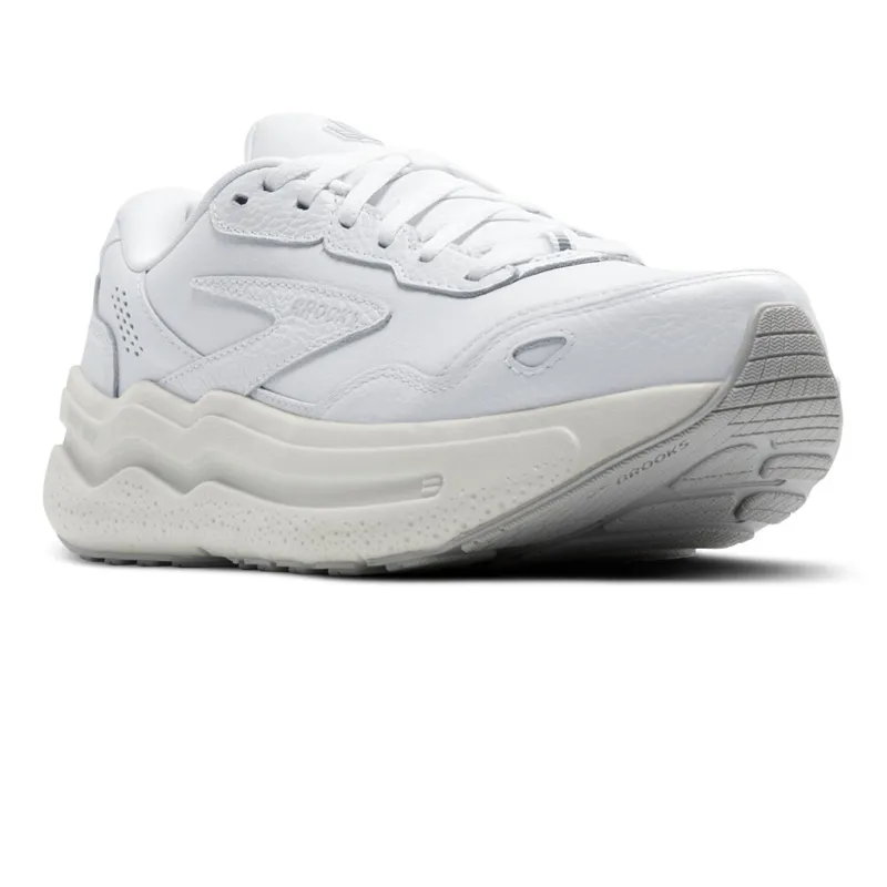 Brooks Ghost Max Leather Women's Walking Shoes - White/White-4