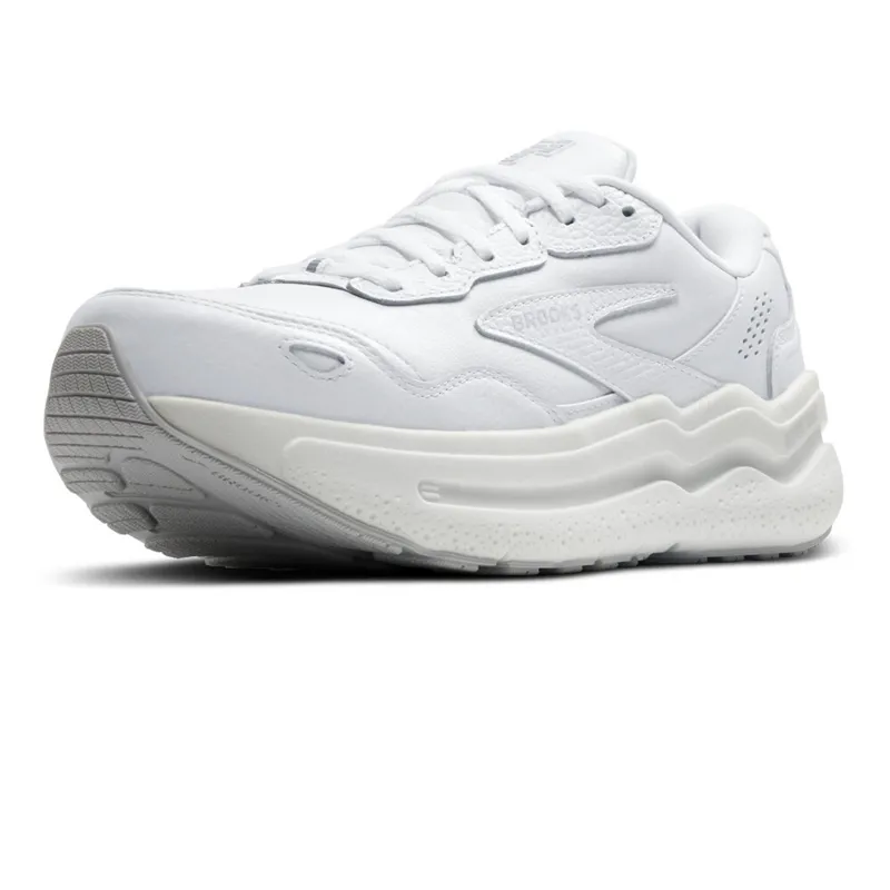 Brooks Ghost Max Leather Women's Walking Shoes - White/White-5
