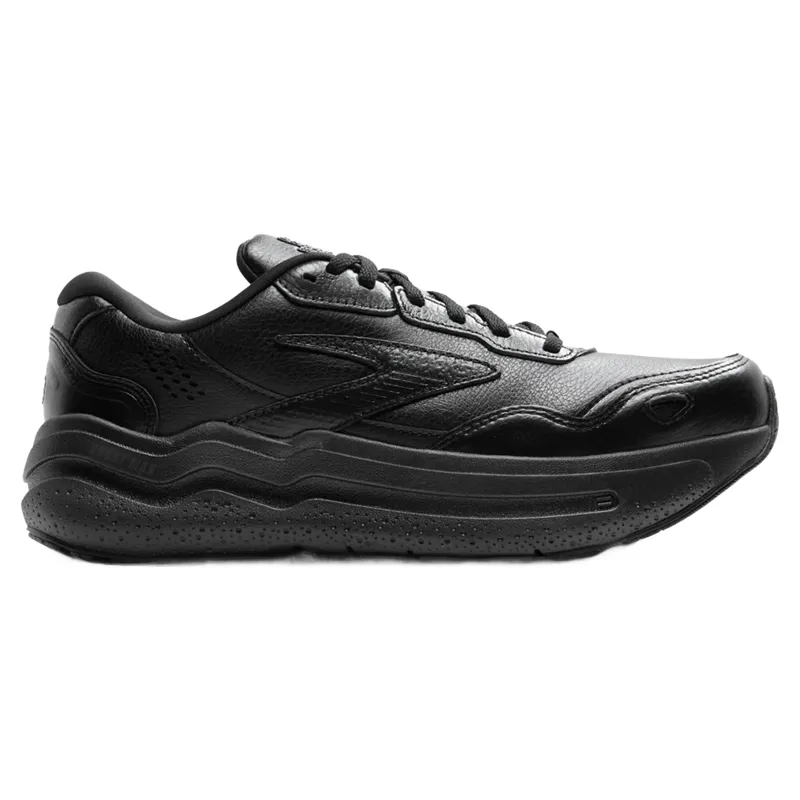 Brooks Ghost Max Leather Men's Walking Shoes - Black/Black