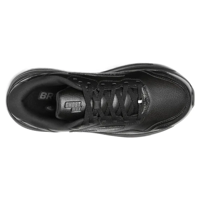 Brooks Ghost Max Leather Men's Walking Shoes - Black/Black-2