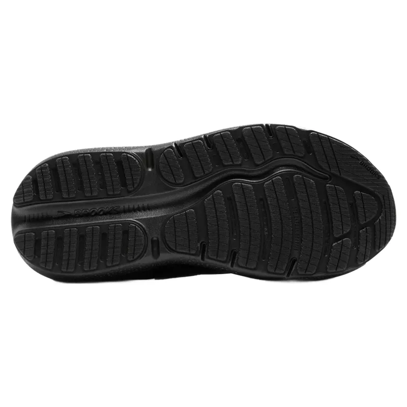 Brooks Ghost Max Leather Men's Walking Shoes - Black/Black-3