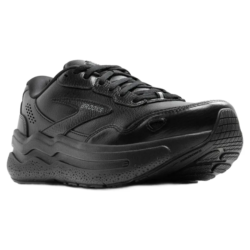 Brooks Ghost Max Leather Men's Walking Shoes - Black/Black-4
