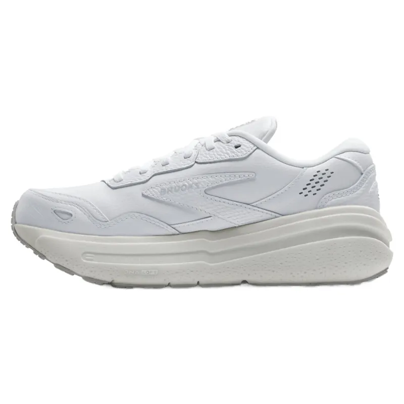 Brooks Ghost Max Leather Women's Walking Shoes - White/White-1