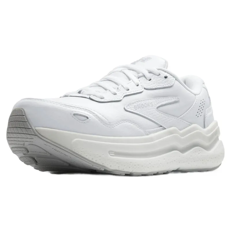 Brooks Ghost Max Leather Women's Walking Shoes - White/White-5