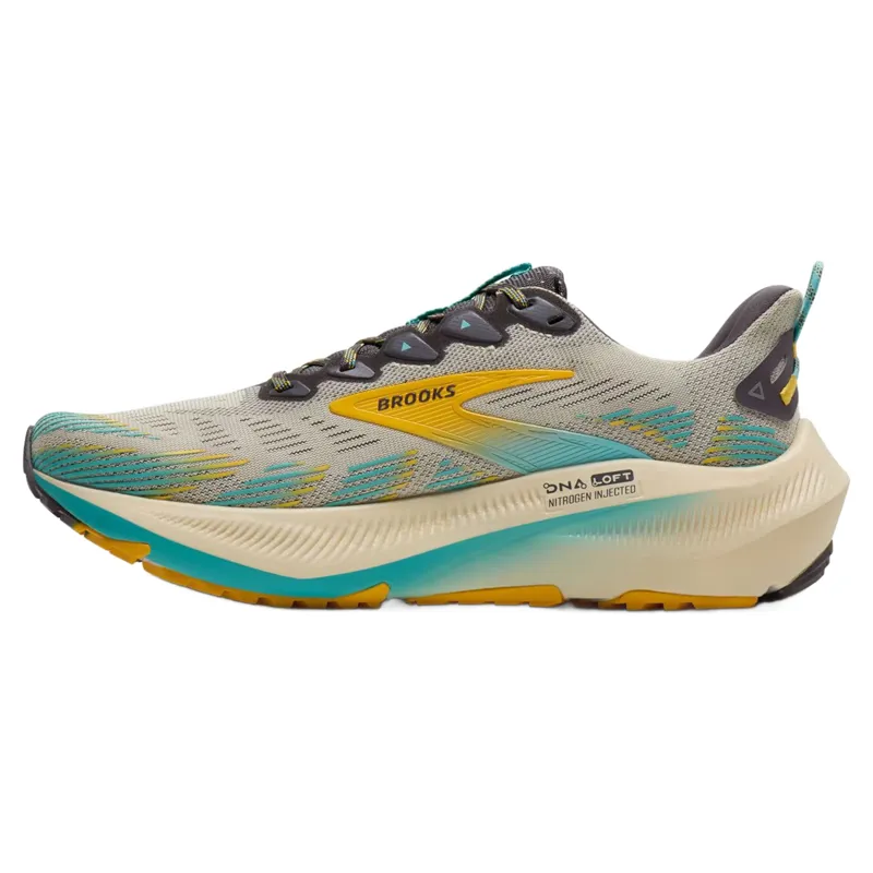 Brooks Ghost Trail Men's Trail Running Shoes - Bleached Sand/Rabbit/Bluefish-1