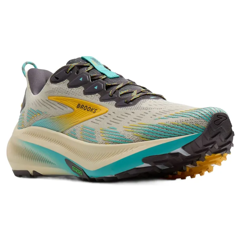 Brooks Ghost Trail Men's Trail Running Shoes - Bleached Sand/Rabbit/Bluefish-2