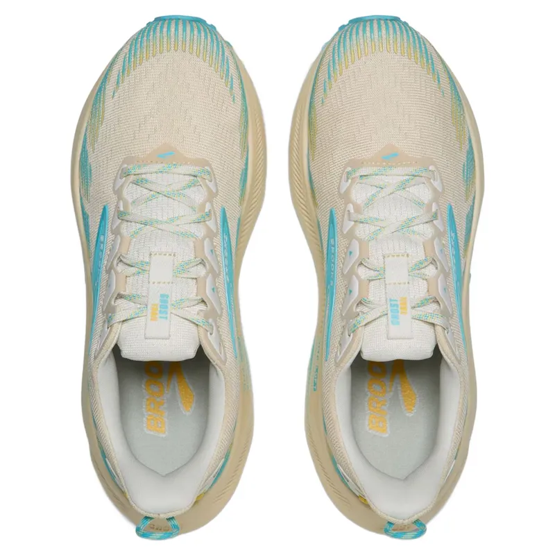 Brooks Ghost Trail Womens Trail Running Shoe - Sand/Star White/Golden Hour-3