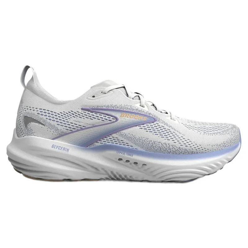 Brooks Glycerin 22 Women's Running Shoes - White/Heron Blue/Apricot