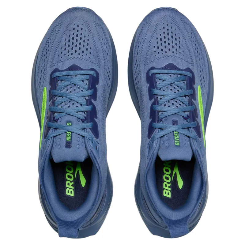 Brooks Glycerin 23 Men's Running Shoes - Moonlight/Blue/Green Gecko-4