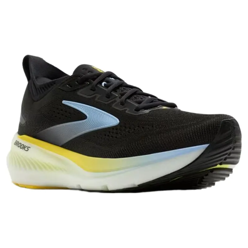 Brooks Glycerin 23 Men's Running Shoes - Black/Cyber Yellow/Nightlife-2