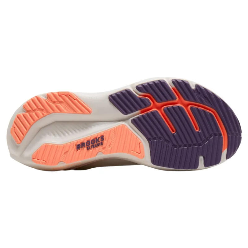 Brooks Glycerin 23 Women's Running Shoes - White/Mulled Grape-5