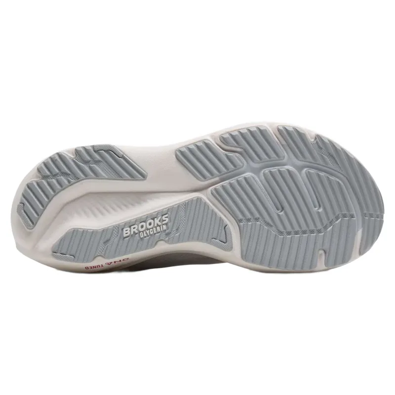 Brooks Glycerin 23 Women's Running Shoes - White/Harbor Mist/Metallic-5