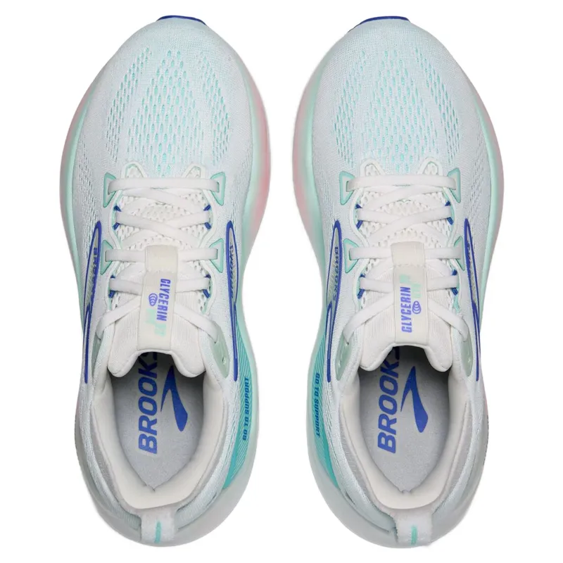 Brooks Glycerin GTS 22 Women's Running Shoes - UK 6.5 - White/Limpet-3