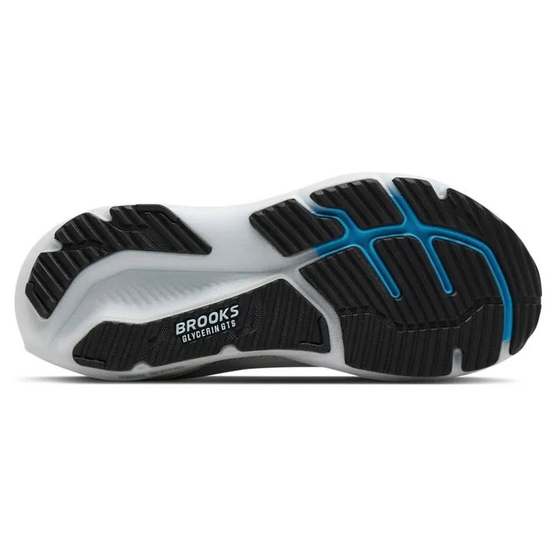 Brooks Glycerin GTS 23 Men's Running Shoes - White/Rain/Baltic Sea-5