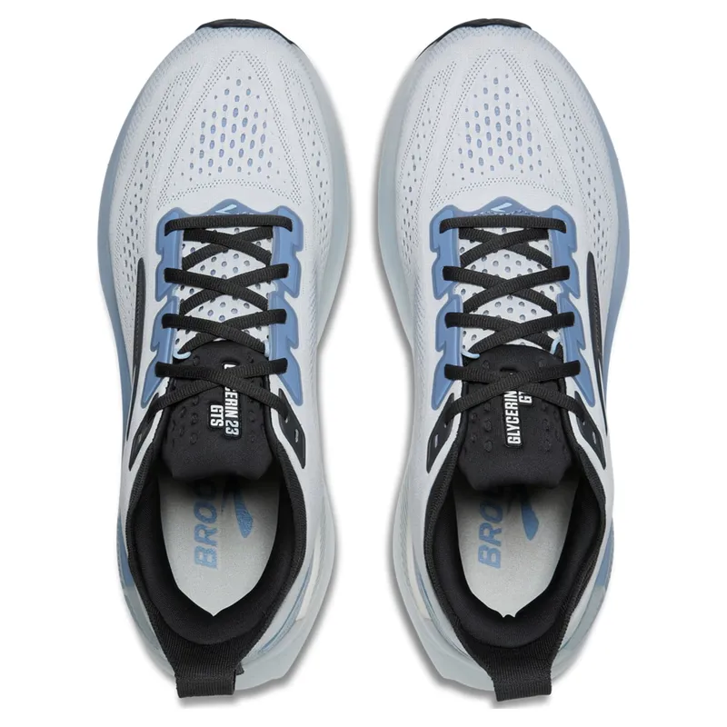Brooks Glycerin GTS 23 Men's Running Shoes - White/Rain/Baltic Sea-3