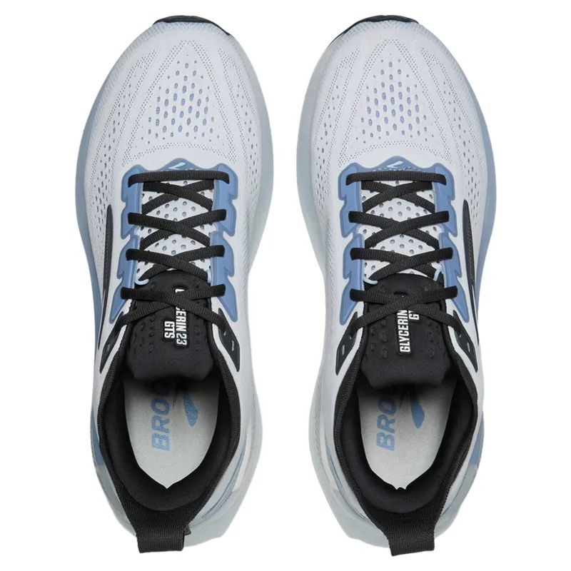 Brooks Glycerin GTS 23 Men's Running Shoes - White/Rain/Baltic Sea-4