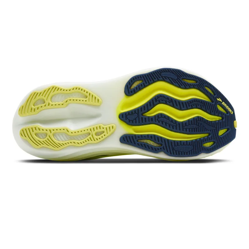 Brooks Glycerin Max Men's Running Shoes - Lime/Navy Peony/White-3