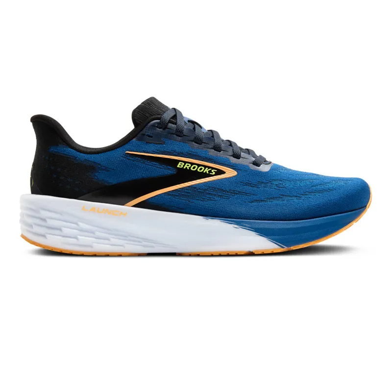 Brooks Launch 11 Men's Running Shoes - Black/Navy Peony/Orange
