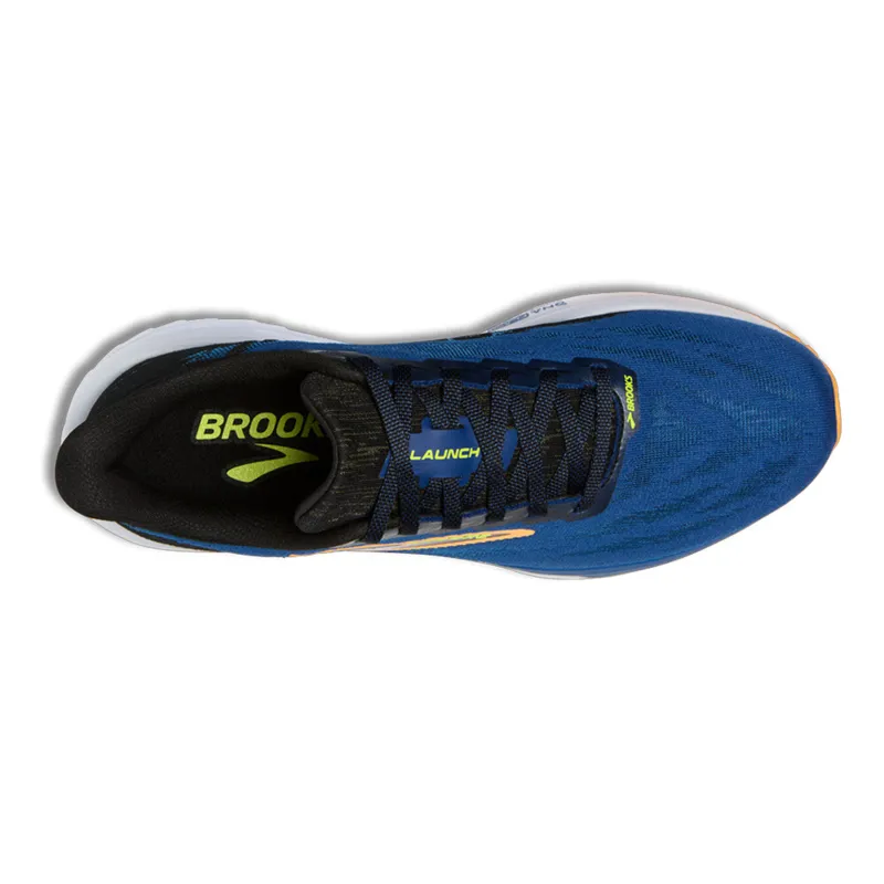 Brooks Launch 11 Men's Running Shoes - Black/Navy Peony/Orange-2