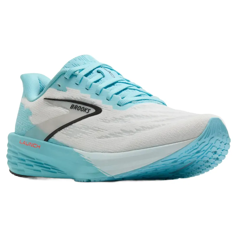 Brooks Launch 11 Women's Running Shoes - White/Atomizer/Pink-4