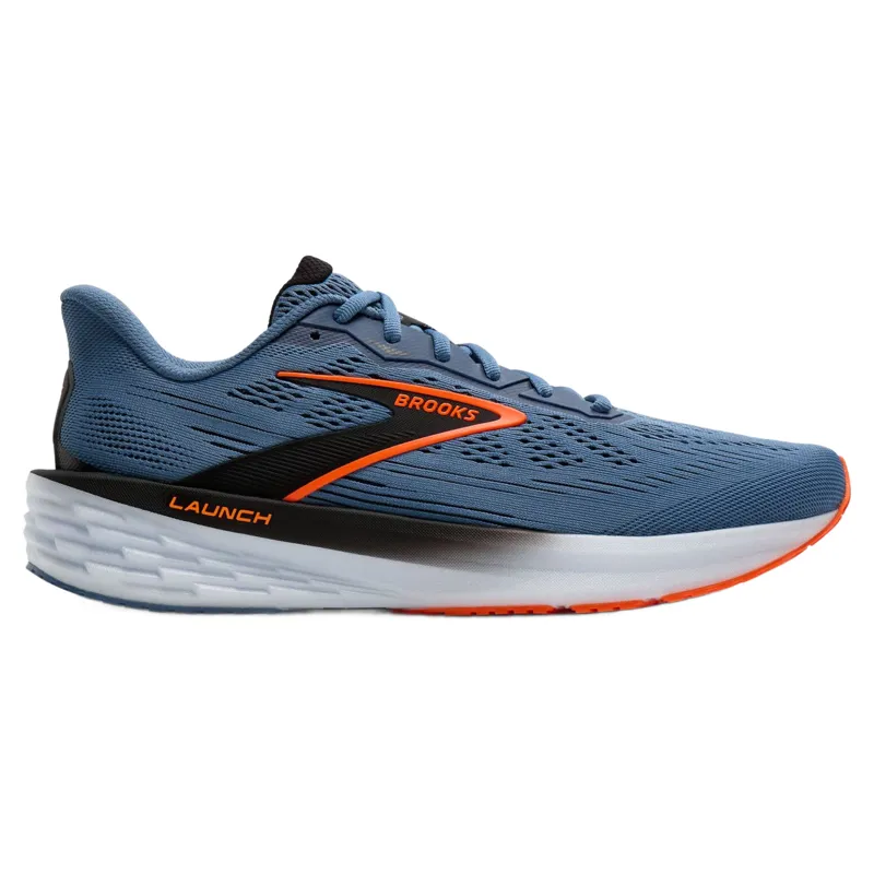 Brooks Launch 12 Men's Running Shoes - Moonlight/Black/Orange