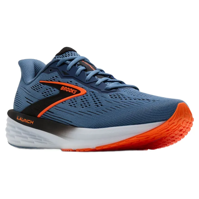 Brooks Launch 12 Men's Running Shoes - Moonlight/Black/Orange-2