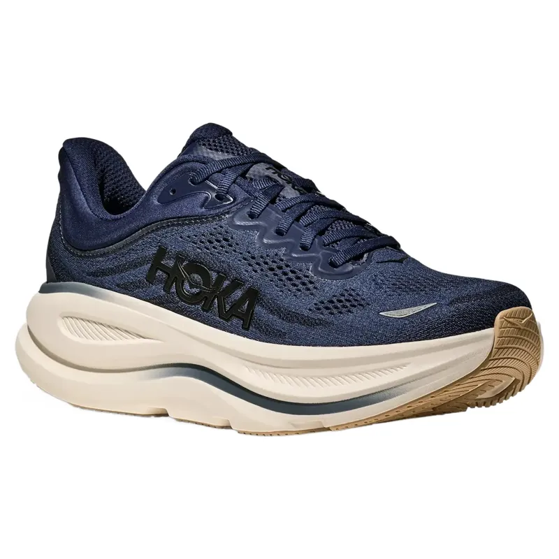 Hoka Bondi 9 Men's Running Shoes - Midnight Blue/Varsity Navy-3