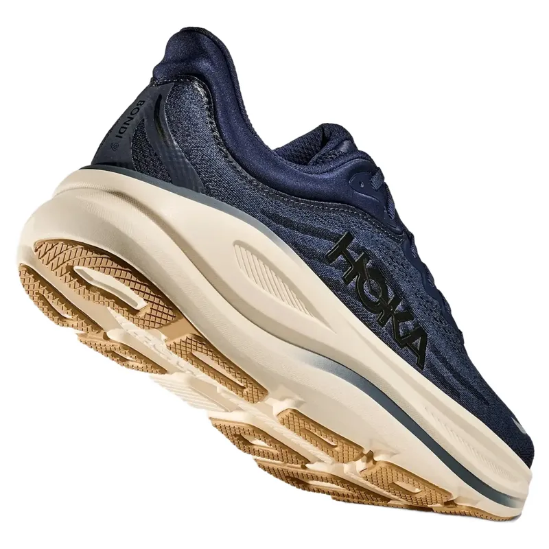 Hoka Bondi 9 Men's Running Shoes - Midnight Blue/Varsity Navy-4