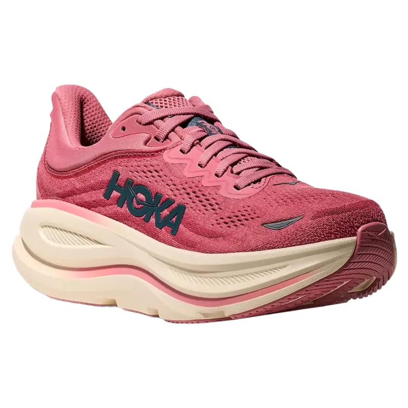 Hoka Bondi 9 Women's Running Shoes - Lingonberry/Cranberry-2