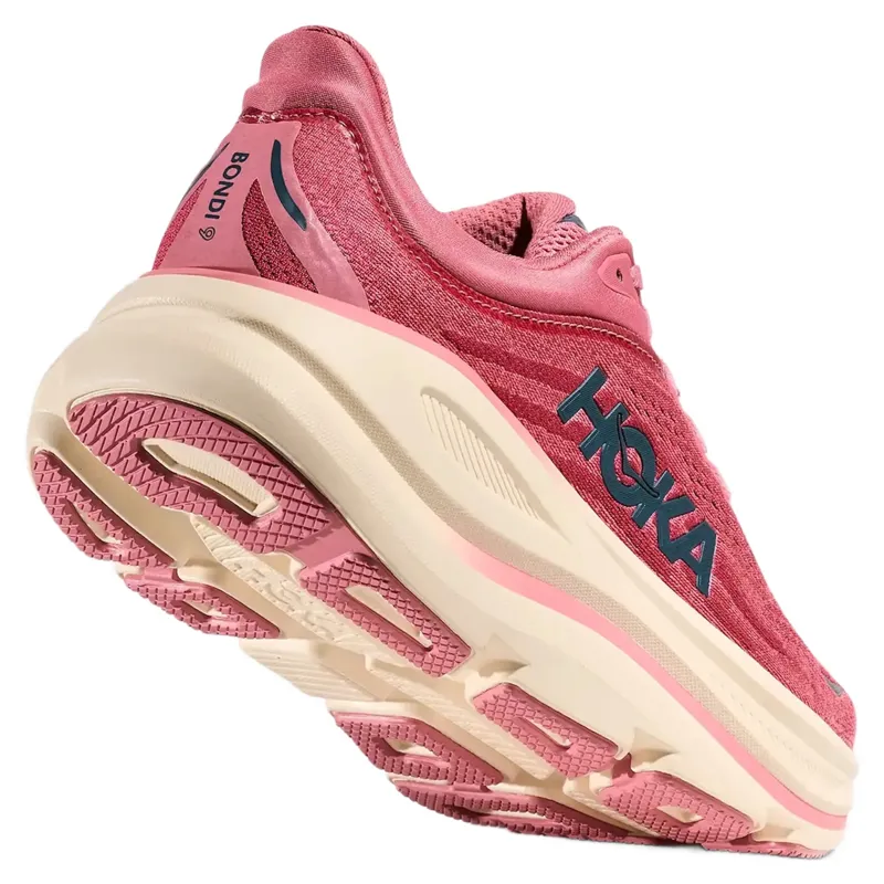 Hoka Bondi 9 Women's Running Shoes - Lingonberry/Cranberry-4