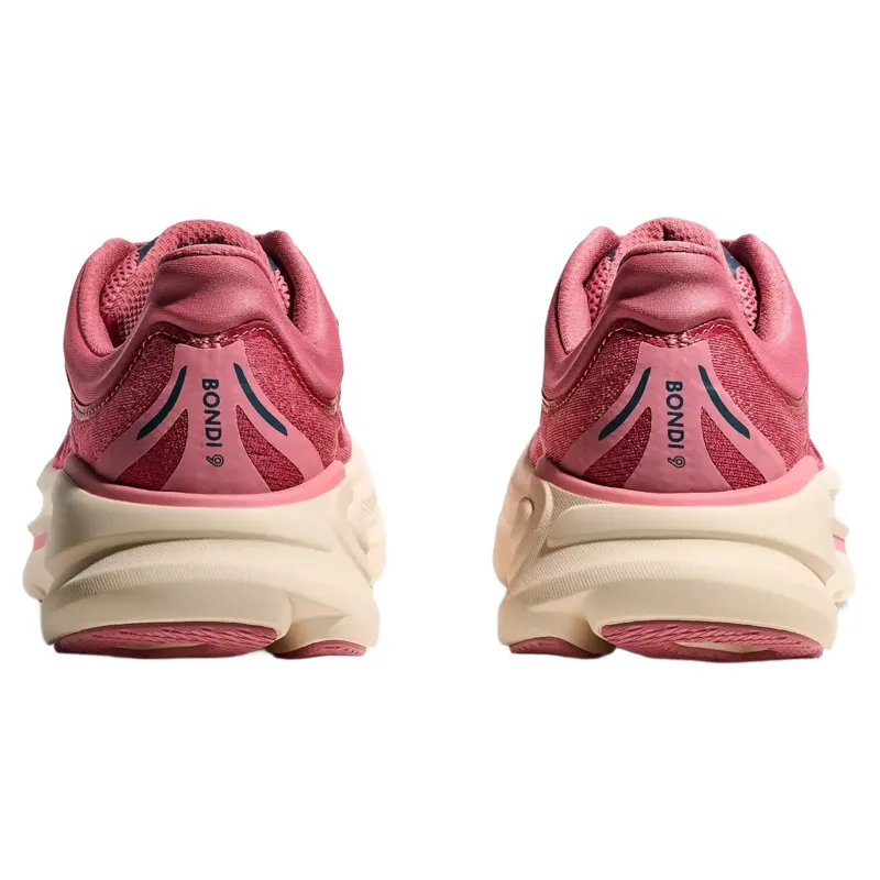 Hoka Bondi 9 Women's Running Shoes - Lingonberry/Cranberry-5